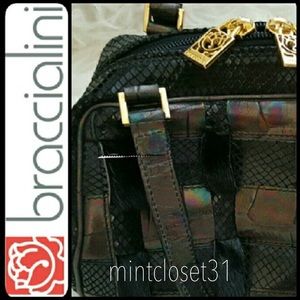 Braccialini Italy Leather Satchel Purse